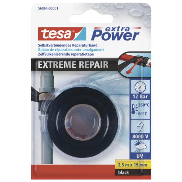 Tesa POWER EXTREME REPAIR REPARATURBAND Reparaturbedarf SCHWAR 1 Tesa POWER EXTREME REPAIR REPARATURBAND Reparaturbedarf SCHWAR