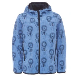 FRILUFTS KALLATTI HOODED JACKET Kinder Softshelljacke NAUTICAL BLUE