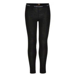 Icebreaker K MERINO 200 OASIS LEGGINGS Kinder Funktionsunterwäsche BLACK