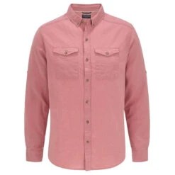 Craghoppers KIWI LINEN LONG SLEEVED SHIRT Herren Outdoor Hemd LT RADICCHIO