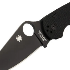 Spyderco PARA-MILITARY 2 BLACK G10 PLAIN Klappmesser NOCOLOR -Outdoor-Sportgeschäft 5637880362 d paramilitary 2 black g10 plain spyderco 24