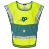 HeyReflect LED HIGH VISIBILITY CAPE Kinder Weste GELB/GRÜN