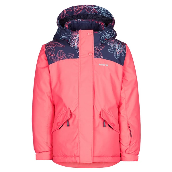 Kamik CAMILEILAN Kinder Winterjacke CORAL/NAVY 1 Kamik CAMILEILAN Kinder Winterjacke CORAL/NAVY