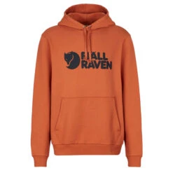 Fjällräven FJÄLLRÄVEN LOGO HOODIE M Herren Kapuzenpullover TERRACOTTA BROWN