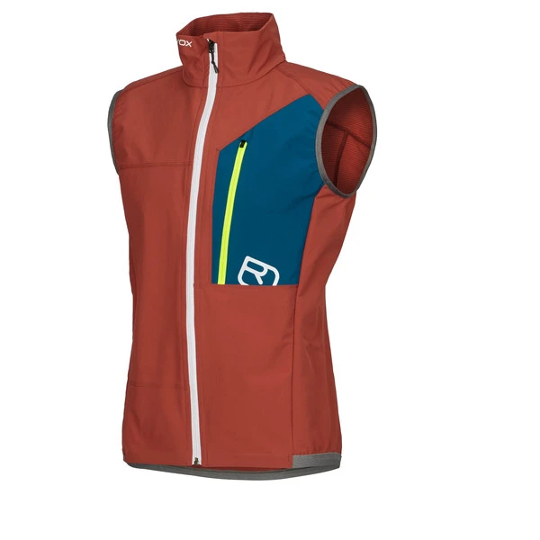 Ortovox BERRINO VEST M Herren Softshellweste CLAY ORANGE 2 Ortovox BERRINO VEST M Herren Softshellweste CLAY ORANGE – Bild 2