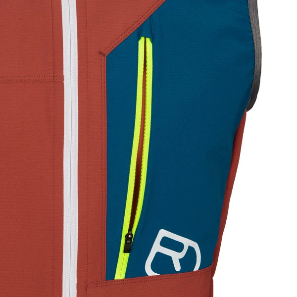 Ortovox BERRINO VEST M Herren Softshellweste CLAY ORANGE 4 Ortovox BERRINO VEST M Herren Softshellweste CLAY ORANGE – Bild 4