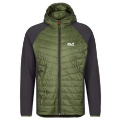 Jack Wolfskin ROUTEBURN PRO HYBRID M Herren Isolationsjacke GREENWOOD