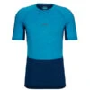 Icebreaker M 125 ZONEKNIT SS CREWE Herren Funktionsshirt GEO BLUE/ROYAL NAVY/CB