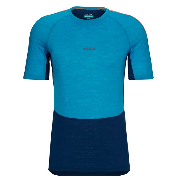 Icebreaker M 125 ZONEKNIT SS CREWE Herren Funktionsshirt GEO BLUE/ROYAL NAVY/CB 1 Icebreaker M 125 ZONEKNIT SS CREWE Herren Funktionsshirt GEO BLUE/ROYAL NAVY/CB
