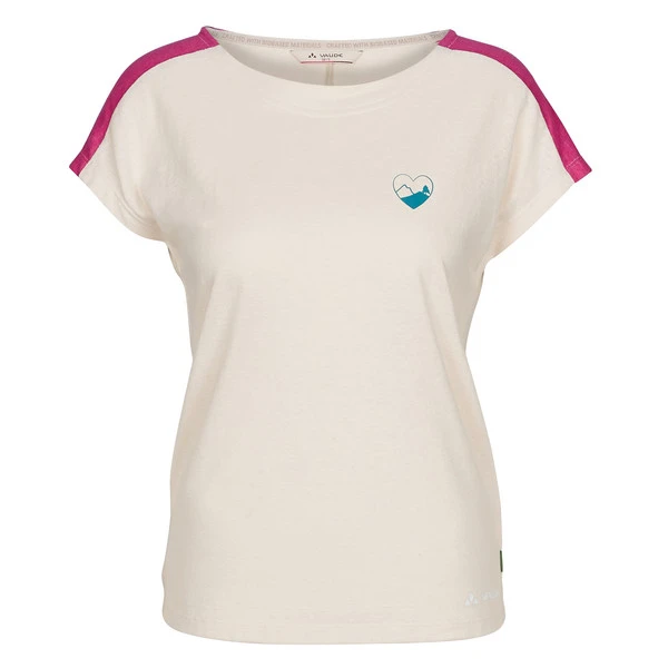 Vaude NEYLAND T-SHIRT Damen Funktionsshirt ECRU/DRAGON FRUIT 1 Vaude NEYLAND T-SHIRT Damen Funktionsshirt ECRU/DRAGON FRUIT