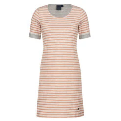 Elkline MAKEMYDAY Damen Kleid WHITE - SOFT ORANGE