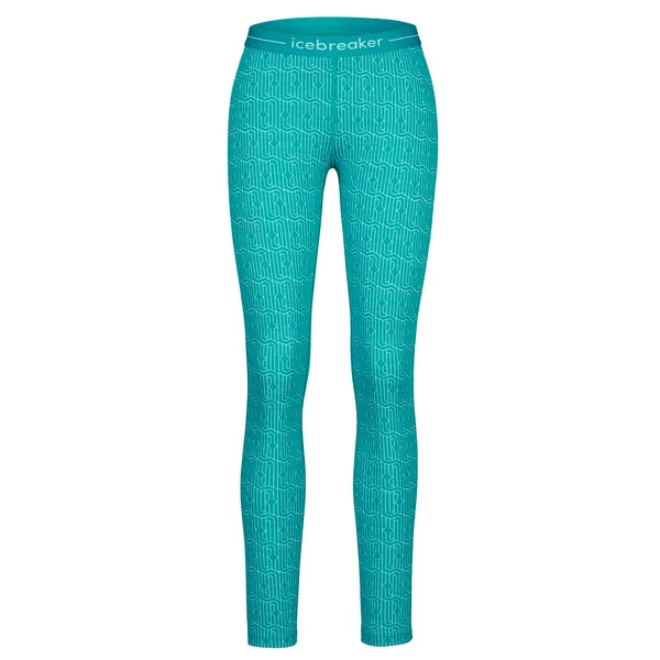 Icebreaker W MERINO 260 VERTEX LEGGINGS HERENGA Damen Leggings FLUX GREEN/SNOW/J 1 Icebreaker W MERINO 260 VERTEX LEGGINGS HERENGA Damen Leggings FLUX GREEN/SNOW/J