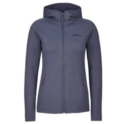 Jack Wolfskin BAISELBERG HOODED FZ W Damen Fleecejacke DOLPHIN