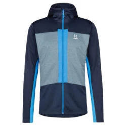 Haglöfs ROC FLASH MID HOOD Herren Fleecejacke TARN BLUE/STEEL BLUE