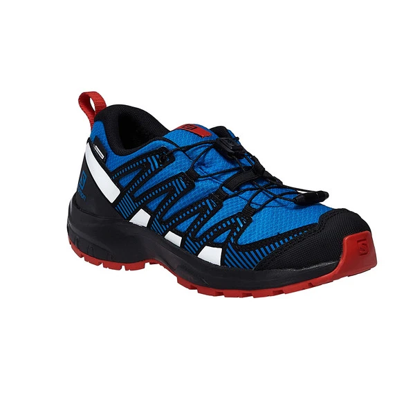 Salomon XA PRO V8 CLIMASALOMON WATERPROOF Kinder Trailrunningschuhe LAPIS BLUE / BLACK / FIERY RED 2 Salomon XA PRO V8 CLIMASALOMON WATERPROOF Kinder Trailrunningschuhe LAPIS BLUE / BLACK / FIERY RED – Bild 2