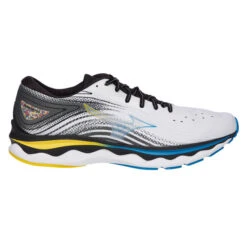 Mizuno WAVE SKY 6 Herren Laufschuhe WHITE / CYBERYELLOW / BUNTING