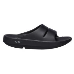 OOFOS OOAHH Unisex Freizeitsandalen BLACK
