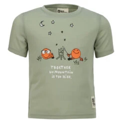 Jack Wolfskin SMILEYWORLD CAMP T K Kinder Funktionsshirt MINT LEAF