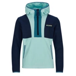 Columbia BACK BOWL LITE HALF ZIP HOODIE Kinder Fleecepullover COLLEGIATE NAVY