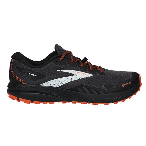 Brooks DIVIDE 4 GTX Herren Trailrunningschuhe BLACK/FIRECRACKER/BLUE 1 Brooks DIVIDE 4 GTX Herren Trailrunningschuhe BLACK/FIRECRACKER/BLUE