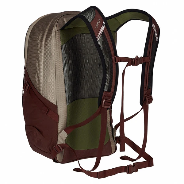 Osprey QUASAR Tagesrucksack SAWDUST TAN/RAISIN RED 4 Osprey QUASAR Tagesrucksack SAWDUST TAN/RAISIN RED – Bild 4