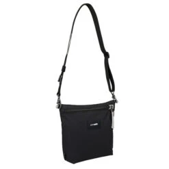Pacsafe GO CROSSBODY POUCH Umhängetasche JET BLACK -Outdoor-Sportgeschäft 5638100520 d go crossbody pouch pacsafe 24